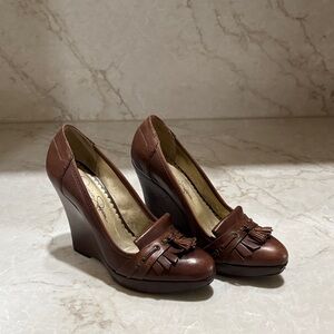 Jessica Simpson Brown Wedge Shoes